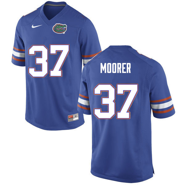 Men #37 Patrick Moorer Florida Gators College Football Jerseys Sale-Blue